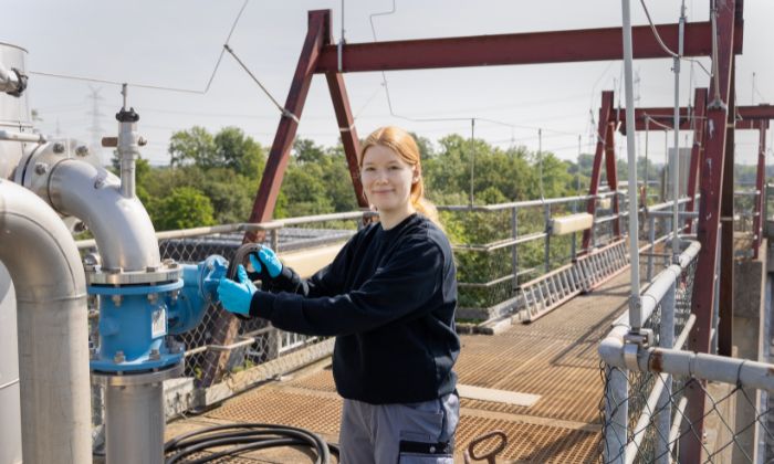 Angehende Fachkraft für Abwassertechnik Marie-Luise Krause © Wenke Atkins